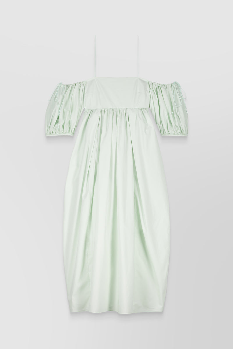 Cecilie Bahnsen - Strapless tulip shaped cotton midi dress