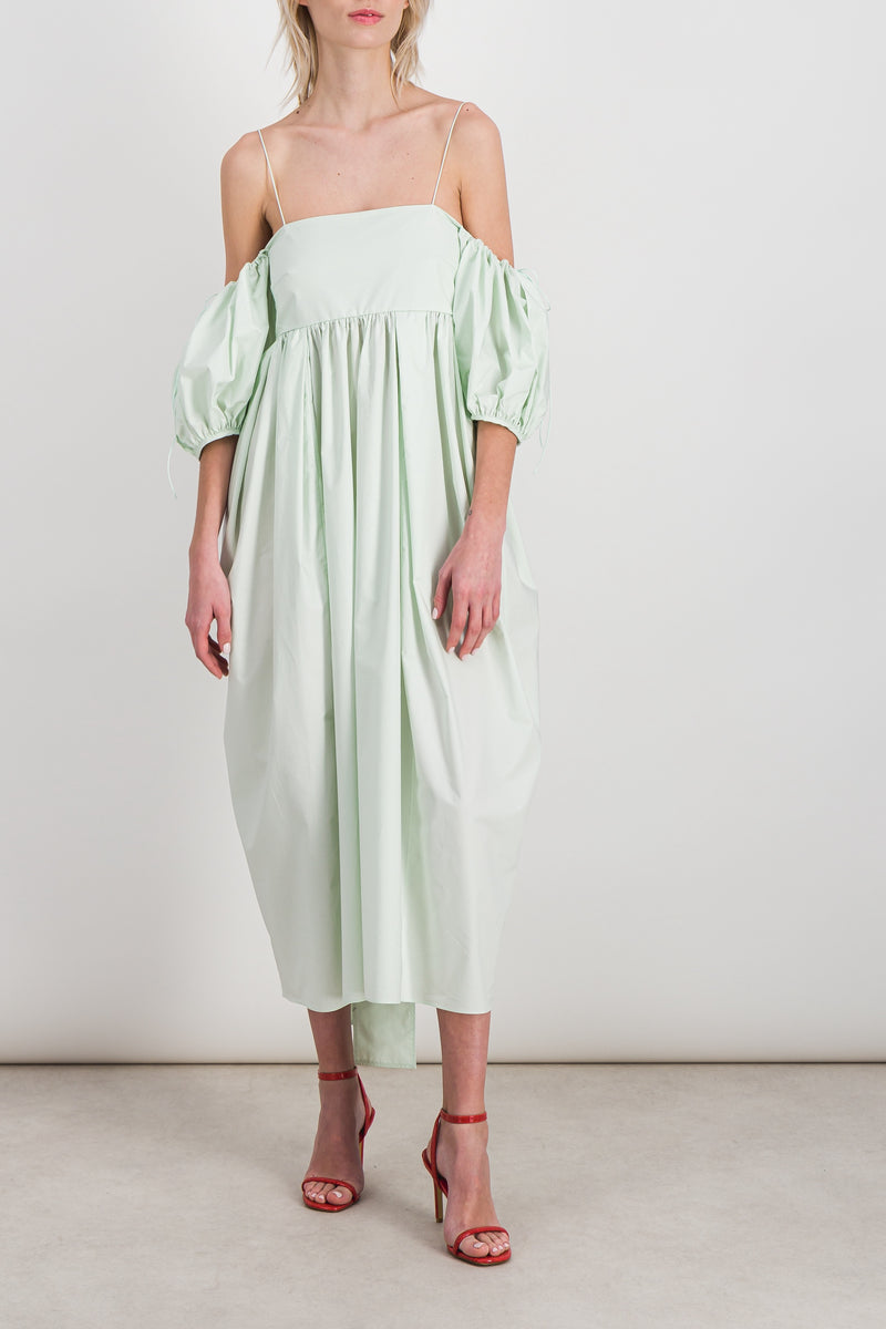 Cecilie Bahnsen - Strapless tulip shaped cotton midi dress