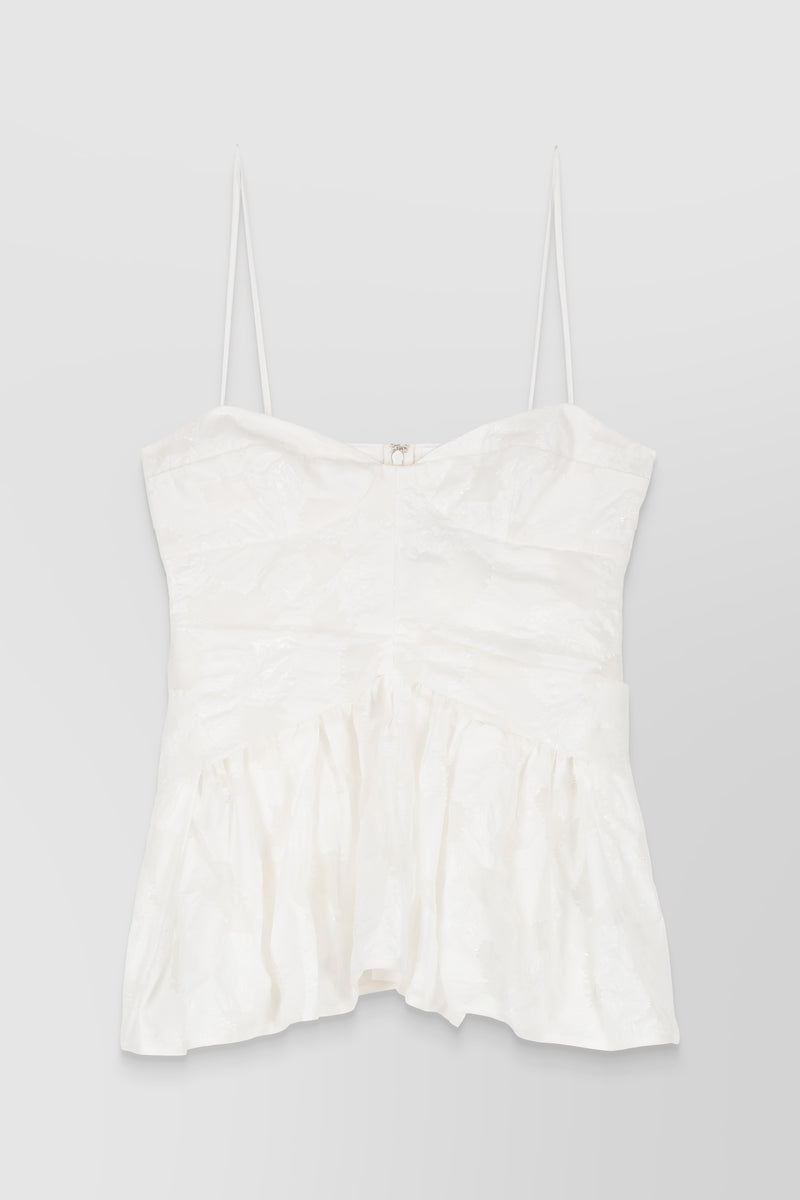 Cecilie Bahnsen - Fil coupé peplum bustier top