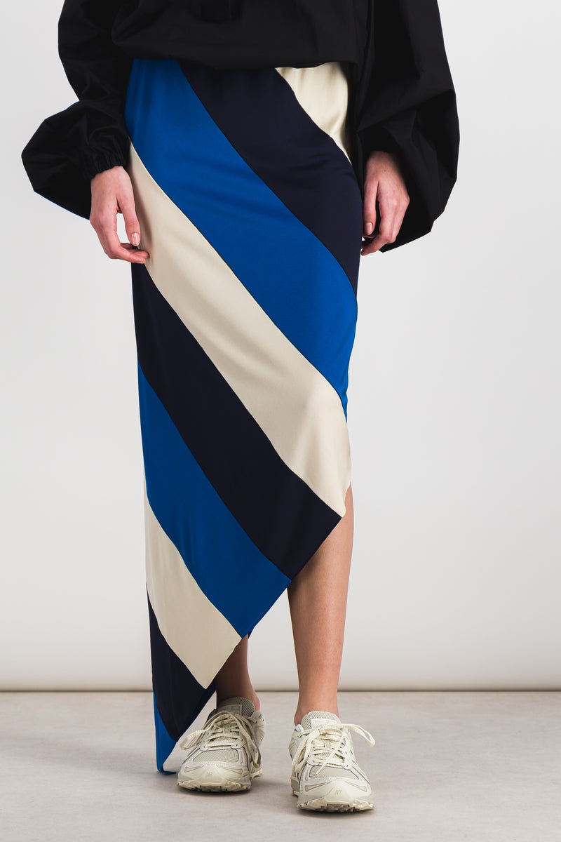 Marni - Spiral fluid jersey midi skirt