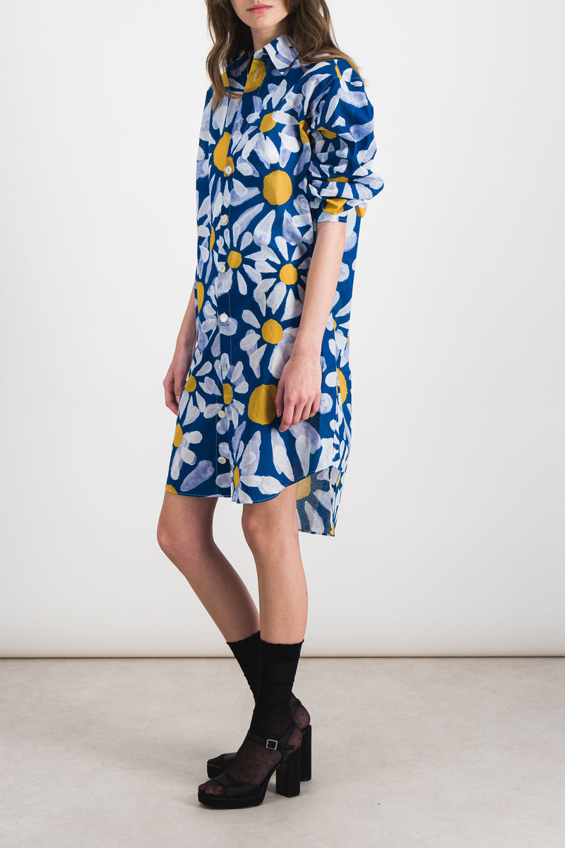 Marni - Flower printed voile midi dress