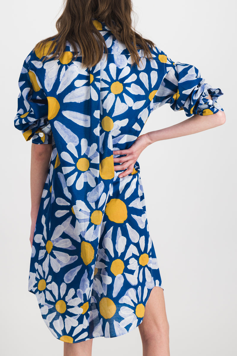 Marni - Flower printed voile midi dress