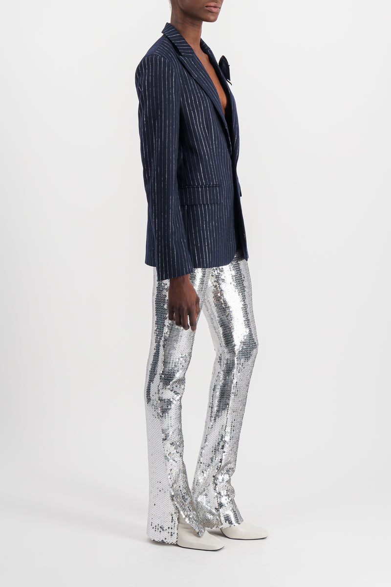 Paco Rabanne - Embroidered sequins flared pants