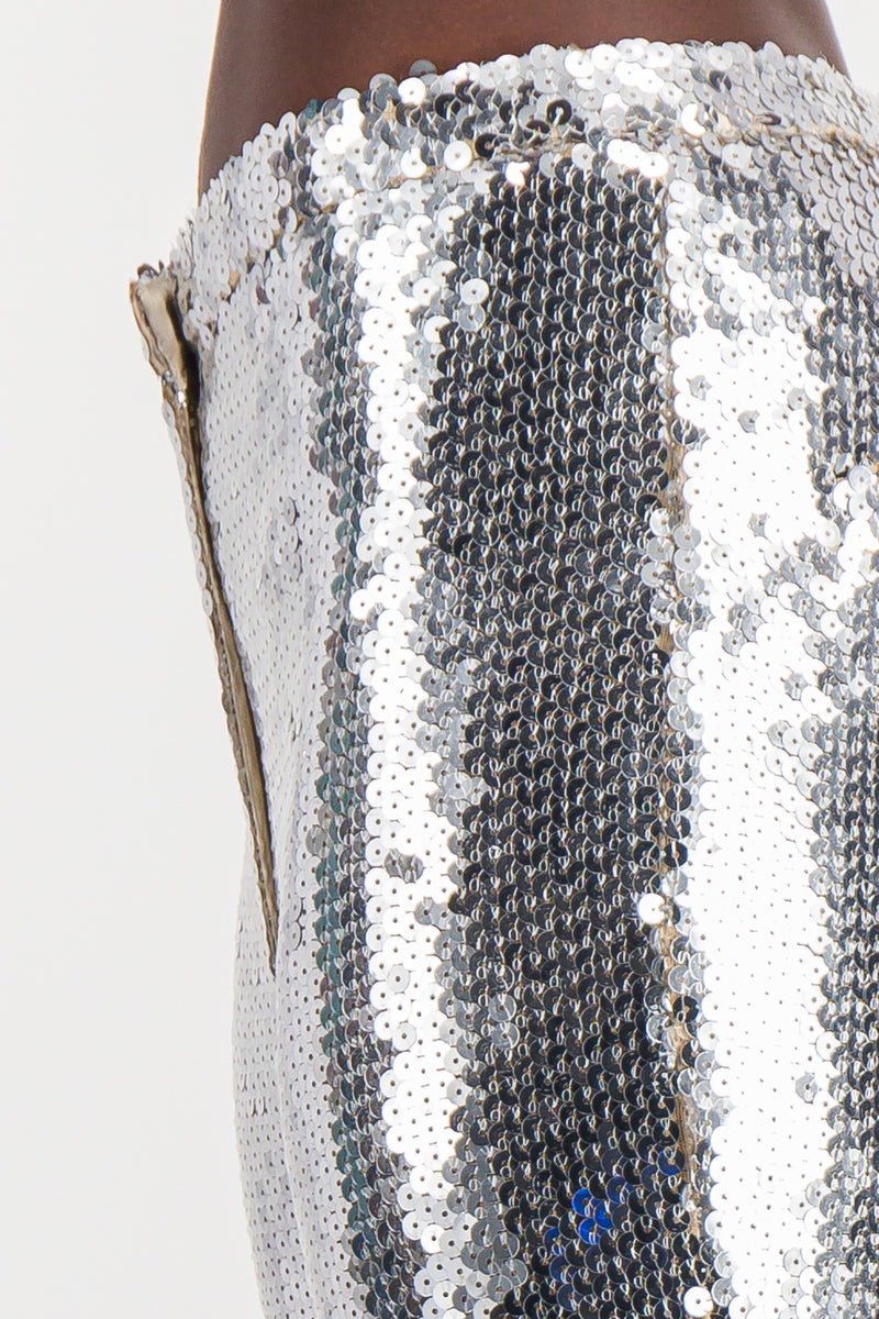 Paco Rabanne - Embroidered sequins flared pants