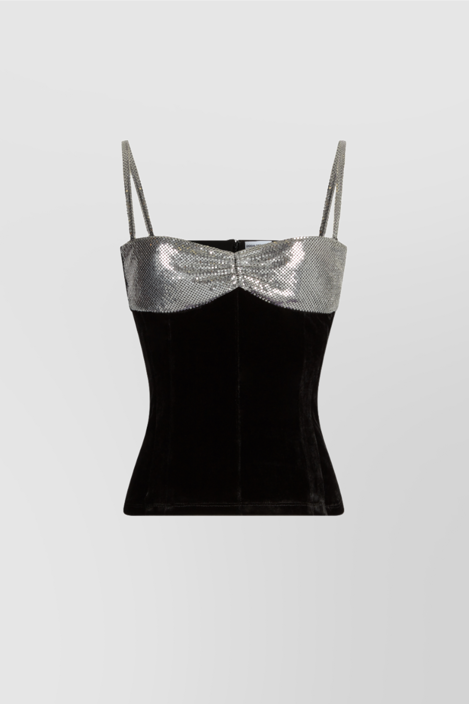 Paco Rabanne – Mini mesh satin top – Renaisa
