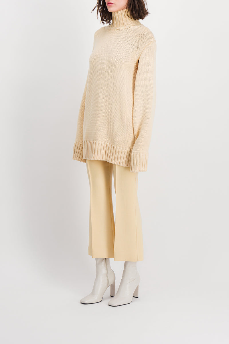 Jil Sander - Cropped straight leg wool pants