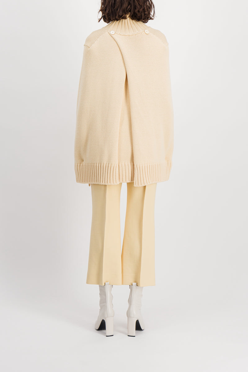 Jil Sander - Cropped straight leg wool pants