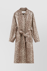 Printed leopard sporty coat