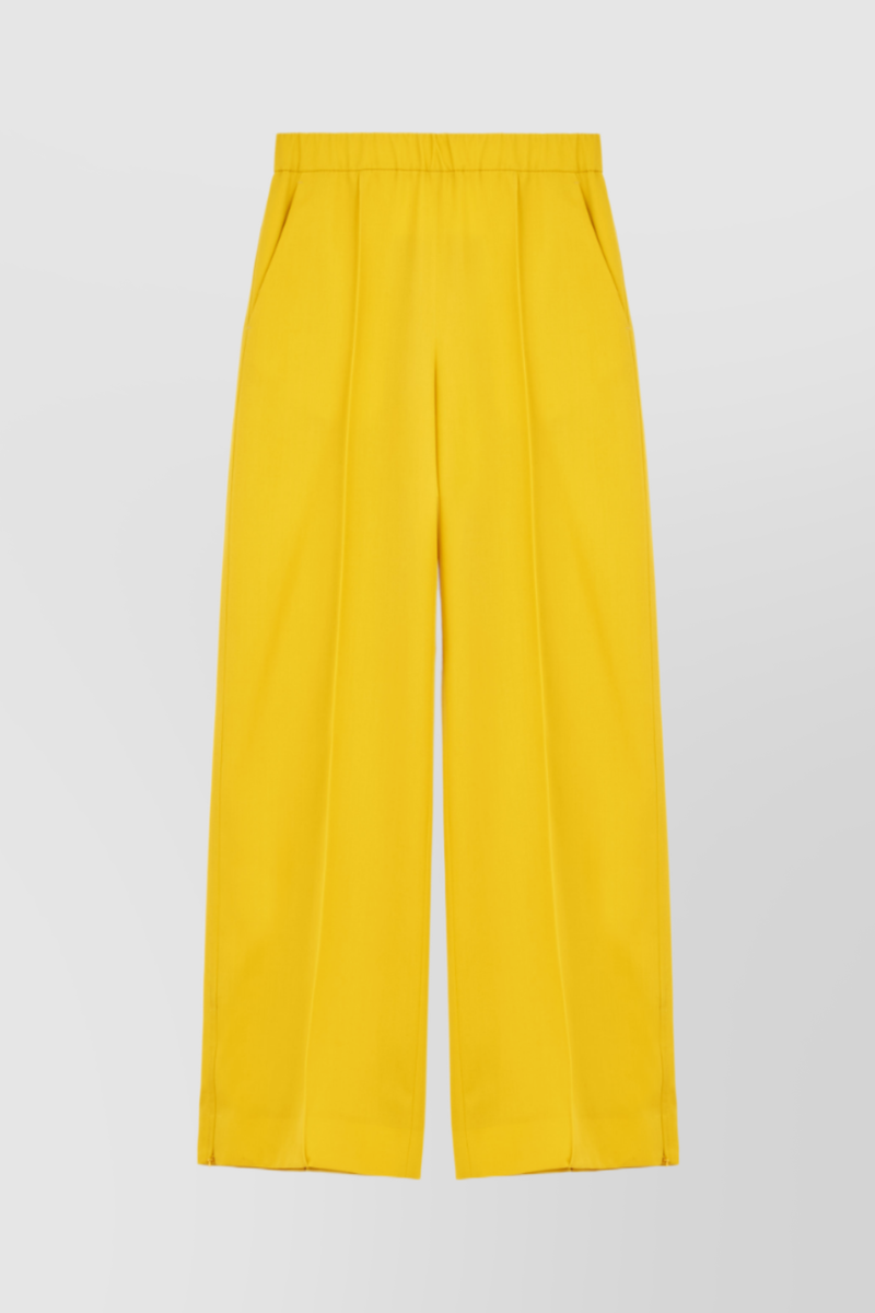 Jil Sander - Loose leg wool gabardine pants