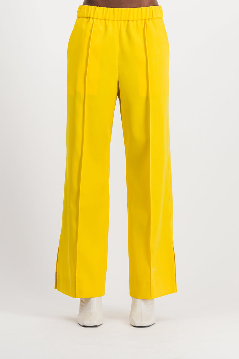 Jil Sander - Loose leg wool gabardine pants