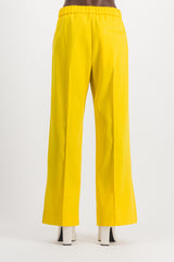 Loose leg wool gabardine pants