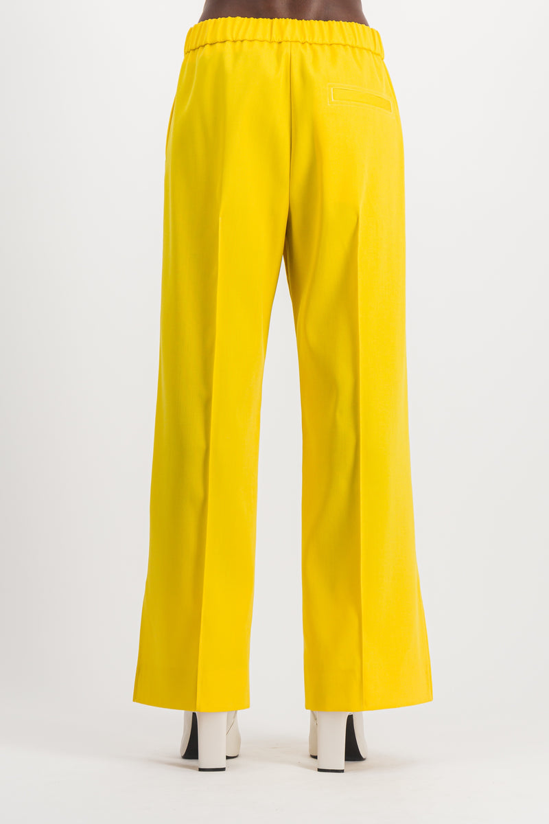 Jil Sander - Loose leg wool gabardine pants