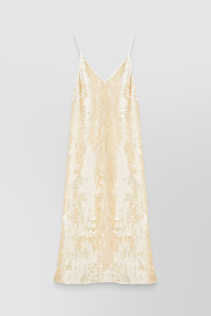 Jil Sander - Washed velvet maxi slip dress