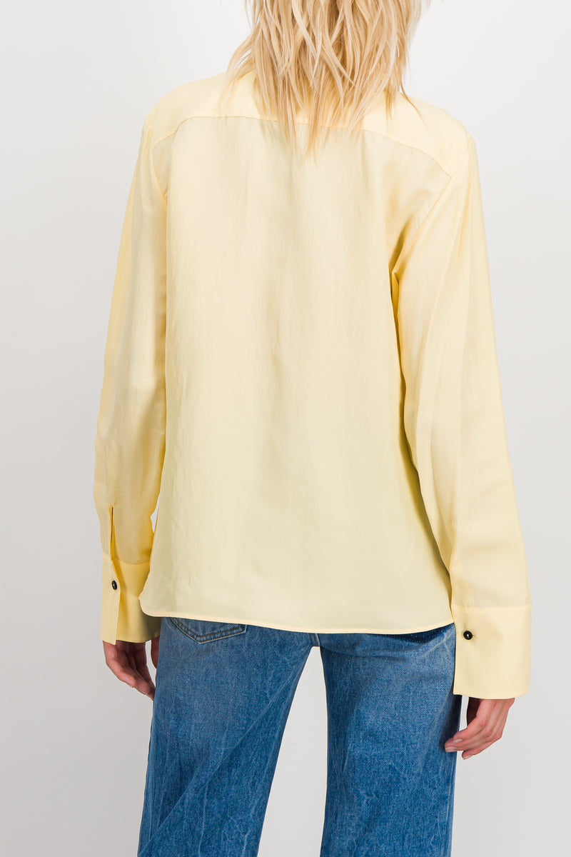 Jil Sander - Viscose-silk shirt with large peak collar