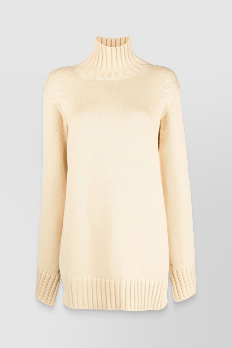 Jil Sander - Oversized cape turtleneck merino sweater