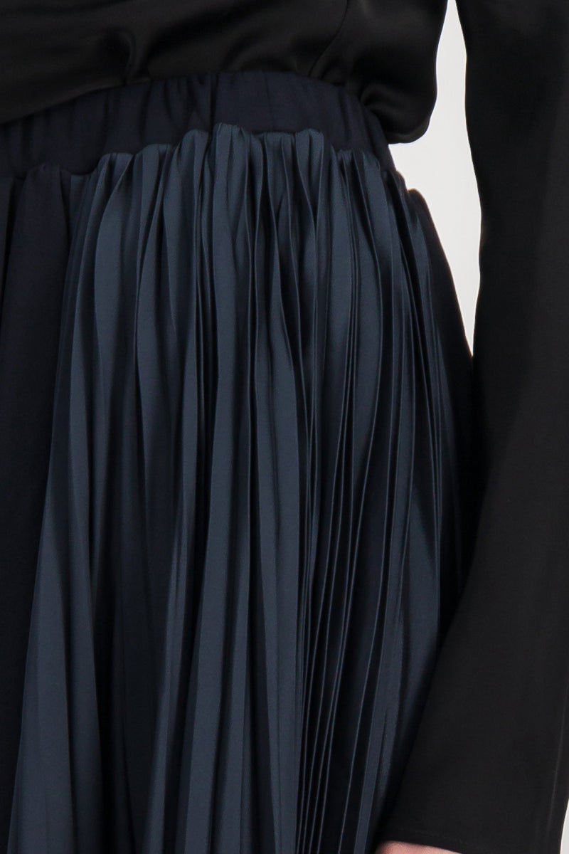 Jil Sander - Asymmetric pleated crêpe skirt