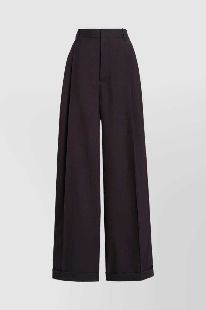 Marni - Long palazzo virgin wool pants