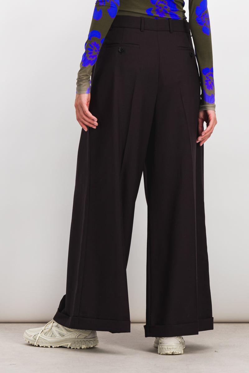 Marni - Long palazzo virgin wool pants