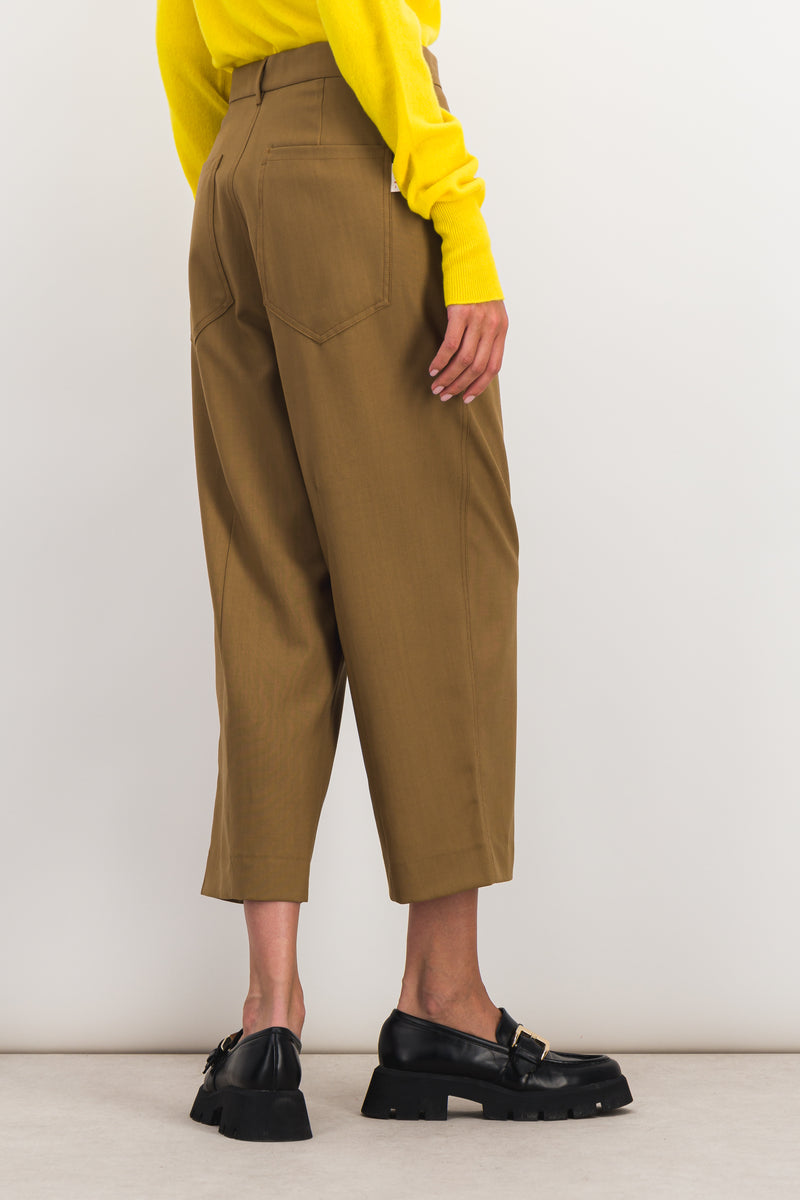 Marni - Cropped virgin wool boyfriend pants