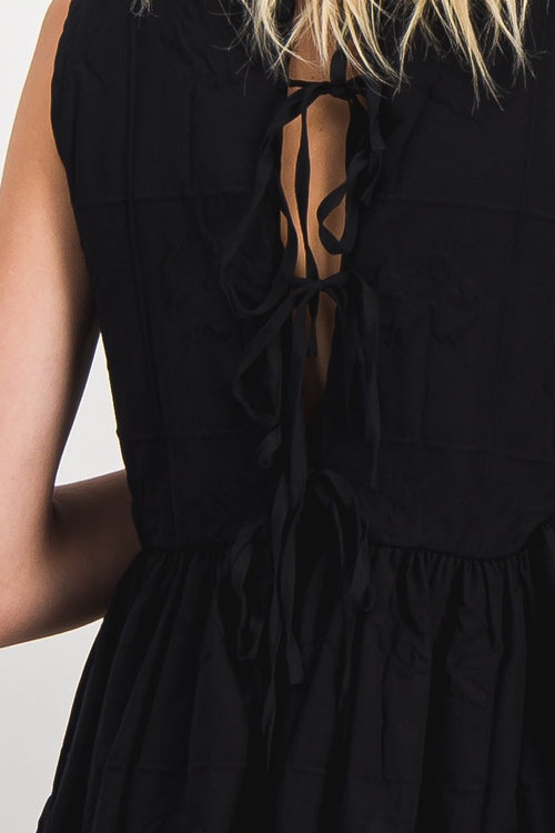 Cecilie Bahnsen - Sleeveless dress with ruffled detail on the side