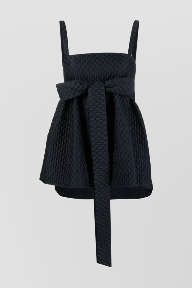 Cecilie Bahnsen - Bandeau top with wrap detail and thin straps