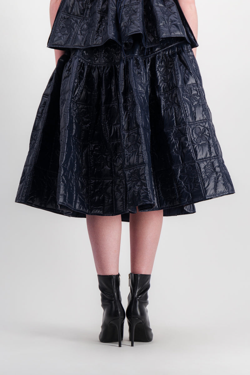 Cecilie Bahnsen - Quilted voluminous midi skirt