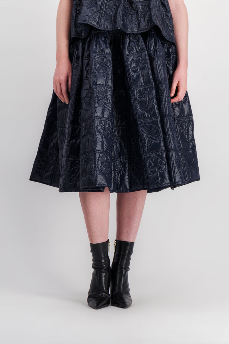 Cecilie Bahnsen - Quilted voluminous midi skirt