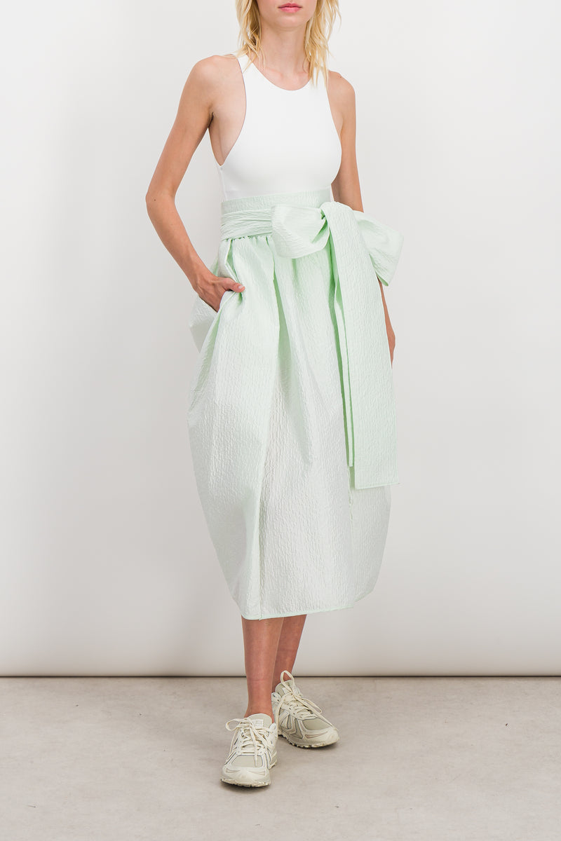 Cecilie Bahnsen - Tulip midi skirt with wrap detail