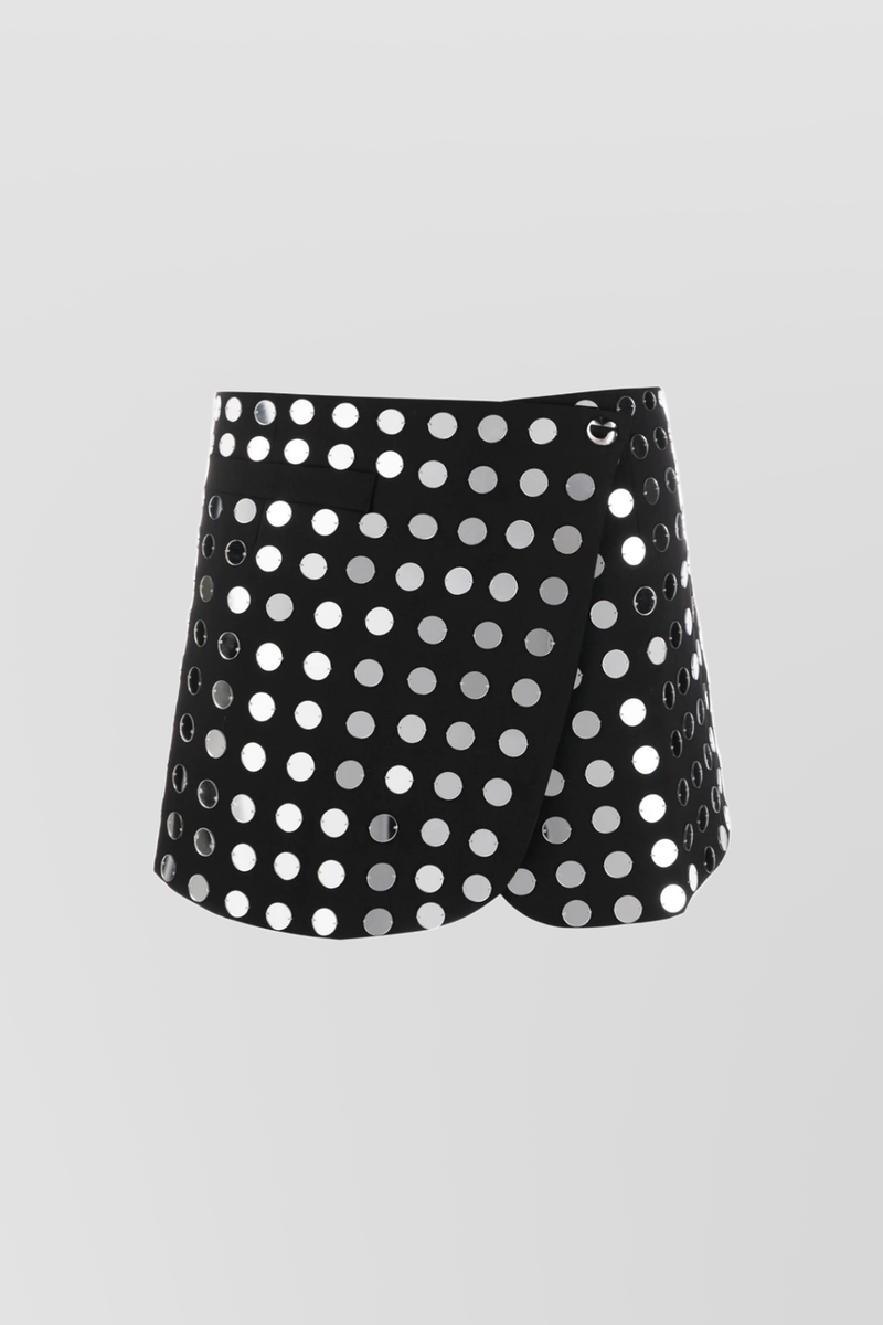 Coperni - Mirror-embroidered tailoring mini skirt