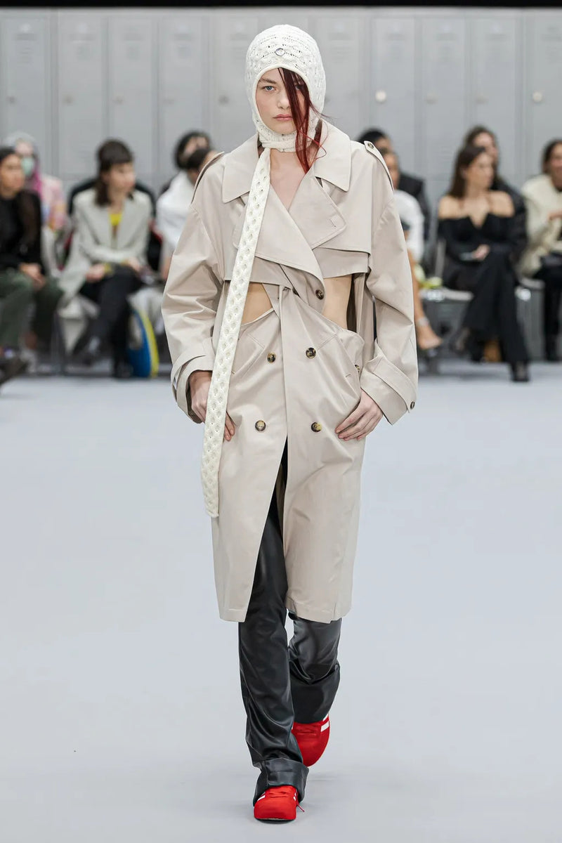 Coperni - Twisted cut-out trench coat