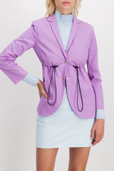 Drawstring rider blazer